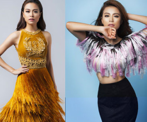 Hoàng Thùy Linh gợi cảm với váy áo tua rua