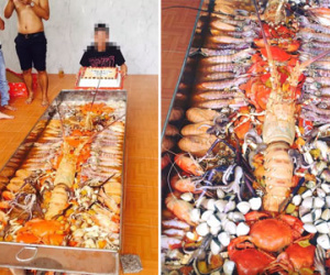 Nồi lẩu hải sản dài 2 mét - Khủng chưa từng thấy ở Việt Nam