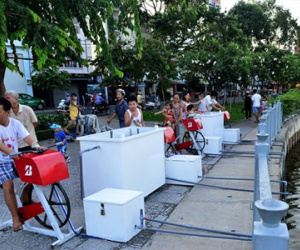 Máy tập thể dục lọc nước đầu tiên ở Sài Gòn