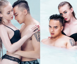 Cao Thái Sơn nóng bỏng bên mẫu Tây