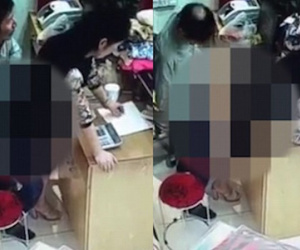 Clip gây sốc: Ông chủ quan hệ với nhân viên bán hàng ngay sau quầy thanh toán