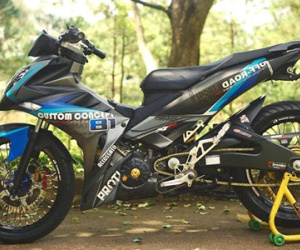 Exciter 135 phong cách X-1R với tay lái trần ở Gia Lai