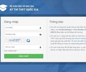 Xuất hiện trang web giả mạo kỳ thi THPT quốc gia