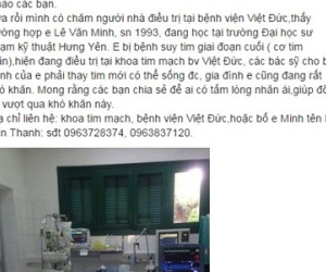 Nam sinh Sư phạm bị suy tim cầu cứu dân mạng