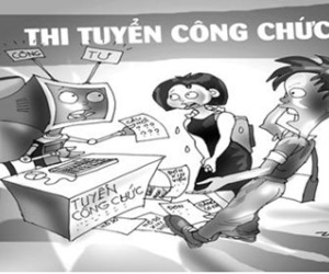 Trưởng và phó phòng sửa điểm thi tuyển viên chức rớt thành đậu