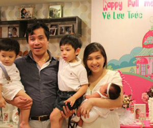 MC Lưu Hà sinh 4 con trong 8 năm