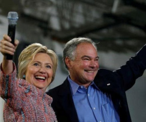 Bà Clinton công bố TNS Tim Kaine là ứng viên phó tổng thống