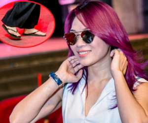 Mỹ Tâm quăng giày cao gót, mang dép lê tổng duyệt liveshow