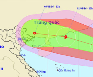 Bão Nida mạnh thêm, vùng biển đông bắc Biển Đông sẽ động dữ dội