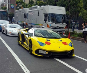 Lamborghini Aventador phong cách Pokemon tại Nhật Bản