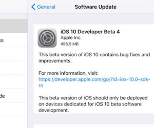 Apple phát hành iOS 10 beta 4: Thêm nhiều tính năng mới