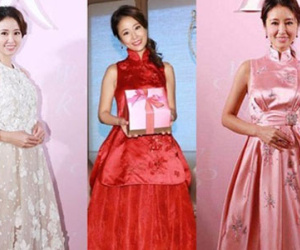 Ba bộ váy cao cấp của Lâm Tâm Như trong đám cưới ở Đài Bắc
