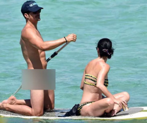 Orlando Bloom khỏa thân hoàn toàn khi đi chơi biển với Katy Perry