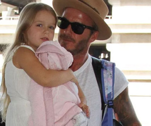 Góc bí mật của Harper bị bố David Beckham hé lộ