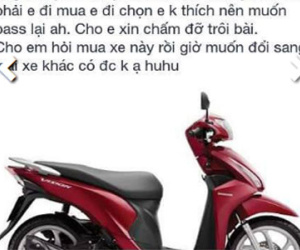 Tranh cãi chuyện con gái rao bán xe ga bố mua vì không ưng ý