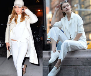 Diện đồ trắng sành điệu như Gigi Hadid