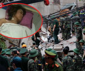Cô gái gặp nạn trong vụ sập nhà ở Cửa Bắc có nguy cơ bị cắt chân