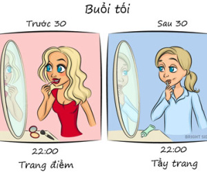Sự khác biệt giữa các cô gái trước và sau 30 tuổi