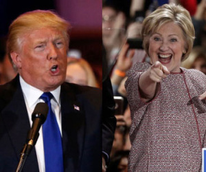 Ông Trump bị bà Clinton bỏ xa, đảng Cộng hòa "ghẻ lạnh"