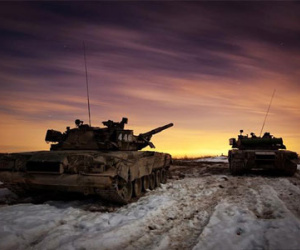 Đẹp mê hồn cảnh xe tăng T-80U tác chiến ban đêm