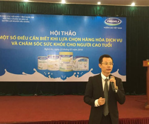 Điều cần thiết khi lựa chọn hàng hóa dịch vụ và tư vấn dinh dưỡng, chăm sóc sức khỏe cho người cao tuổi cùng Vinamilk
