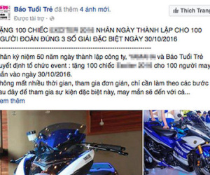 Tài khoản Facebook mạo danh Báo Tuổi Trẻ tung tin lừa đảo