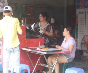 Chiêu lừa mở quầy vé số điện toán