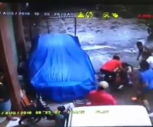 Clip: Bà chủ khách sạn tấn công gia đình thượng tá công an
