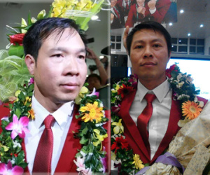 Nụ cười Hoàng Xuân Vinh và mắt đỏ Trần Quốc Cường