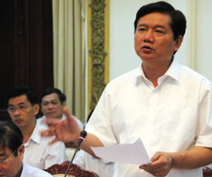Ông Đinh La Thăng bàn cách kết nối giao thông với 7 tỉnh thành