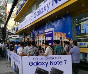 Hôm nay, Samsung Galaxy Note 7 chính thức mở bán tại Việt Nam
