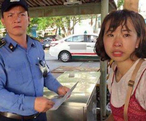 Cô gái Hàn Quốc khóc nấc vì bị trộm hết giấy tờ khi tới Vũng Tàu du lịch