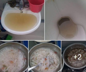 Thực hư trường mầm non ở HN dùng nước đục ngầu nấu ăn cho 140 trẻ