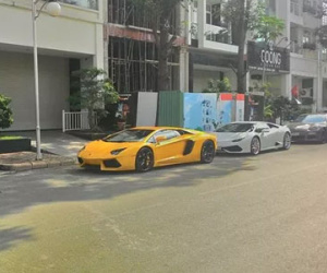 Cặp đôi siêu xe của Cường Đô-la dẫn đầu đoàn xế khủng