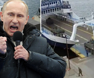 Phát hiện đoàn xe tăng khổng lồ của Putin đến Crimea, nguy cơ chiến tranh?