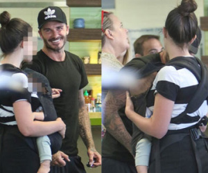 Bất chấp Victoria cau có vì tin chồng ngoại tình, Beckham lại bị bắt gặp tán tỉnh gái lạ