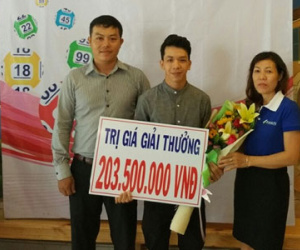 Đã có người trúng 203,5 triệu đồng vé số “kiểu Mỹ”