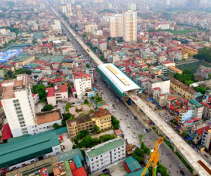Những hình ảnh đầu tiên về nhà ga đường sắt trên cao ở Hà Nội