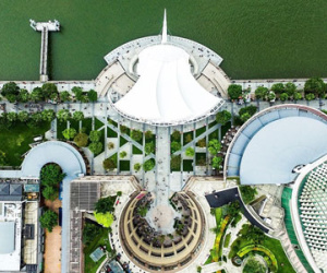 Kiến trúc ấn tượng của Singapore nhìn từ trên cao
