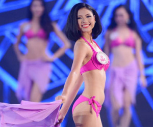 Người đẹp Hoa hậu Việt Nam nóng bỏng diễn bikini