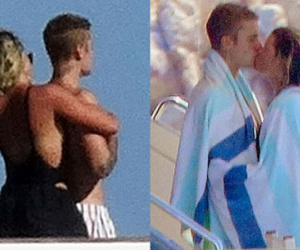 Justin Bieber và bồ trẻ quấn lấy nhau trên du thuyền