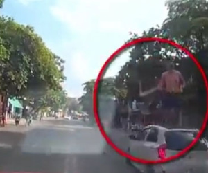 Tự xưng nhà báo, "ngáo đá" loạn phá trên quốc lộ
