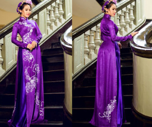 Lương Bích Hữu duyên dáng trong tà áo dài