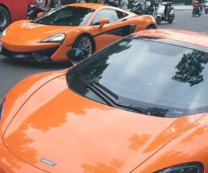 Khoảnh khắc hiếm gặp cặp đôi McLaren chạm mặt nhau tại Hà Nội