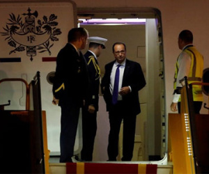 Chùm ảnh: Tổng thống Pháp Francois Hollande đã đến Hà Nội