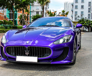 Siêu xe Maserati GranTurismo màu độc của đại gia Việt