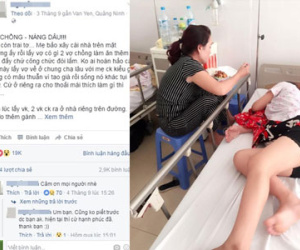 Hình ảnh mẹ chồng và nàng dâu trong viện "gây bão" mạng xã hội