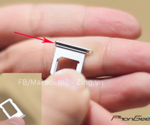 Khay SIM iPhone 7 ở Việt Nam hé lộ khả năng chống nước
