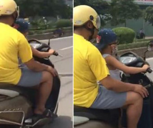Cha mẹ Việt giật mình suýt mất con chỉ vì bất cẩn quên tắt máy xe