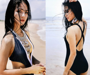 Hoa hậu Trần Thị Quỳnh khoe ảnh mặc bikini hiếm hoi